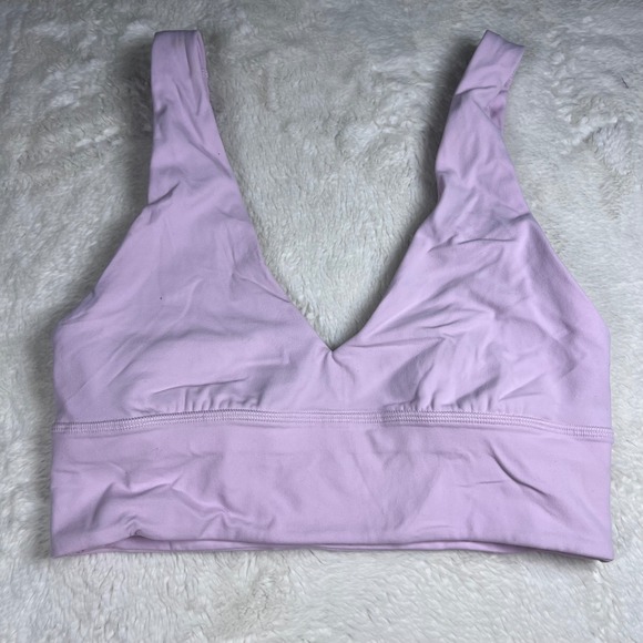 Lululemon Women's  Align Tank Top Lavender V Neck Racerback Size 6 Preowned - Picture 3 of 8
